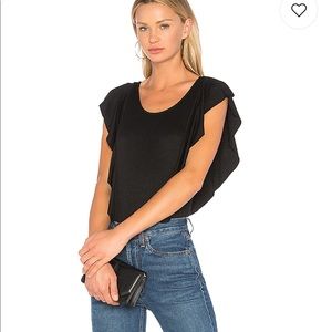 1.state ruffle edge body suit